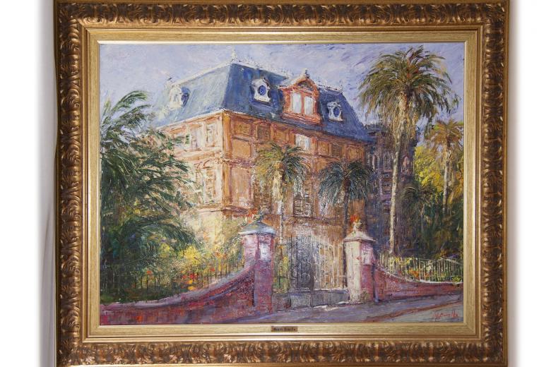 Free stock image of Villa Nobel Painting created by Pixabay