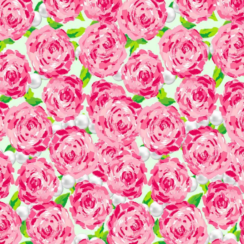 Free stock image of Pearl Roses Seamless Pattern created by Jamie