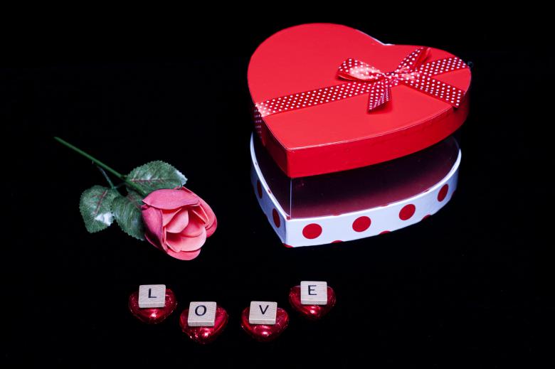Free stock image of Flower and Chocolates - Love on Valentine's Day created by Geoffrey Whiteway