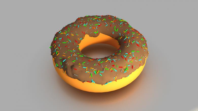 Free stock image of Graphical Donut created by Pixabay