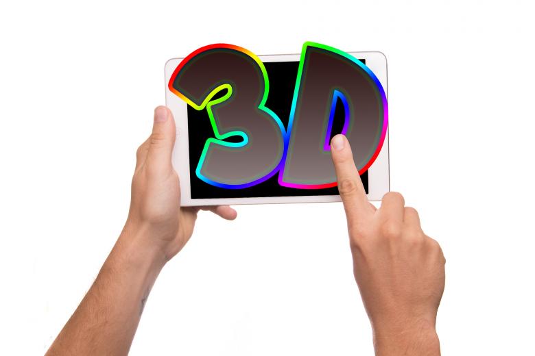 Free stock image of 3D Tablet created by Pixabay