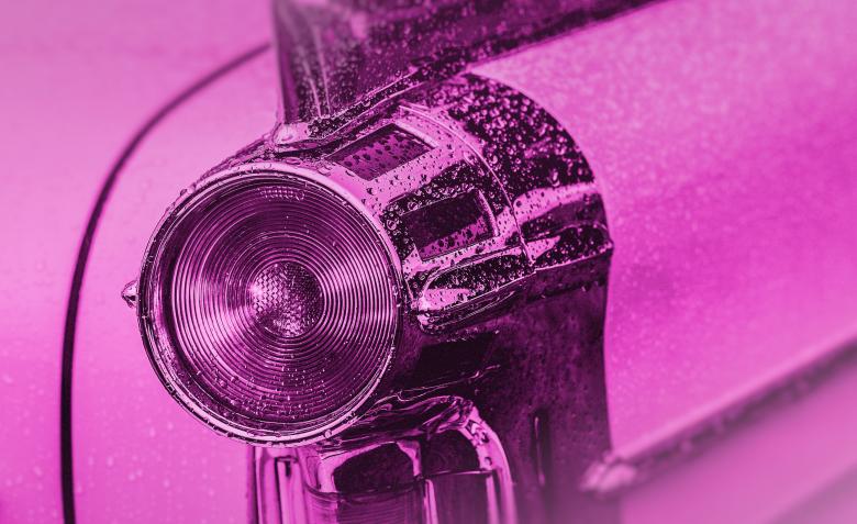 Free stock image of Tail Light - Fifties Classic Car - Colorized created by Jack Moreh