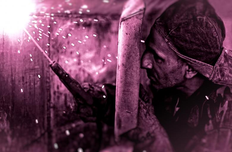 Free stock image of Welder - Man Working - Colorized created by Jack Moreh