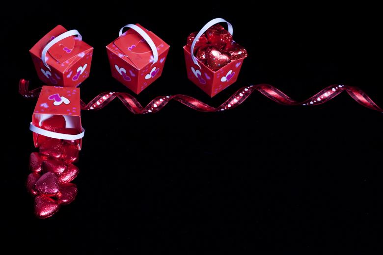 Free stock image of Valentine's Day Candy, Ribbon and Boxes created by Geoffrey Whiteway