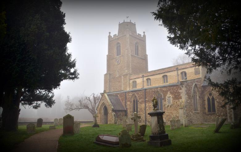 Free stock image of Church and Cemetery created by Kate Towers 