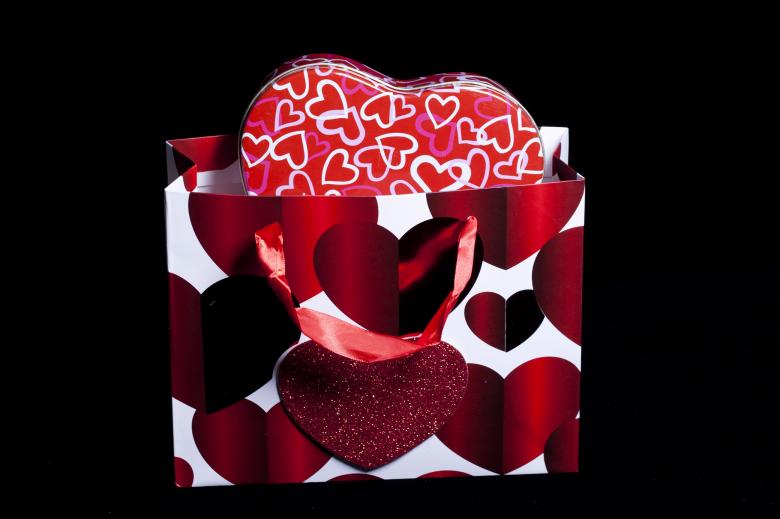 Free stock image of Valentines Bag and Gift box created by Geoffrey Whiteway