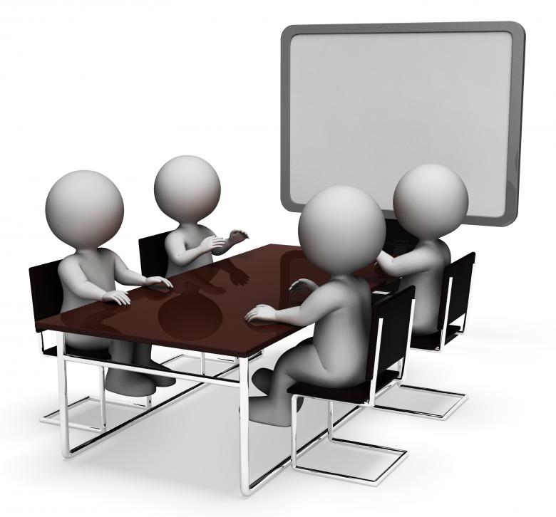 Free stock image of Meeting Characters 3d Rendering created by Stuart Miles