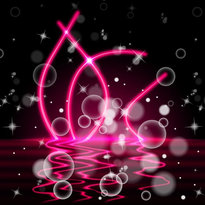 Free stock image of River of Pink Neon created by Stuart Miles