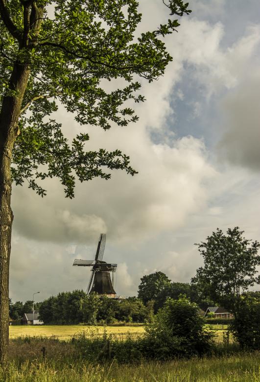 Free stock image of Dutch Cornmill created by W. Brandsma