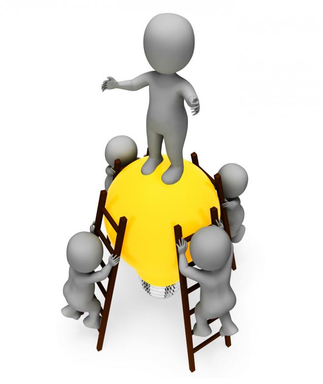 Free stock image of Idea Teamwork Means Light Bulb And Concept 3d Rendering created by Stuart Miles