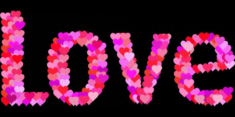 Free stock image of LOVE created by Pixabay