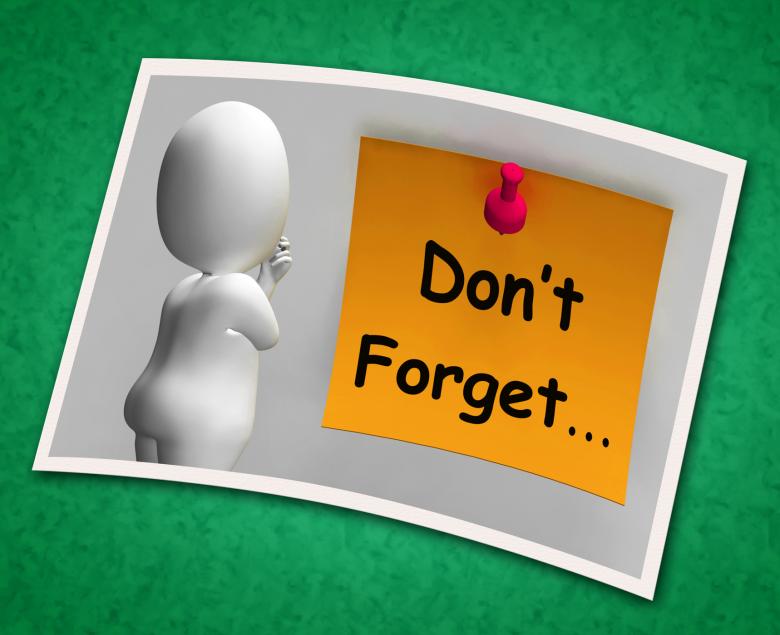 Free stock image of Dont Forget Photo Means Important Remember Forgetting created by Stuart Miles