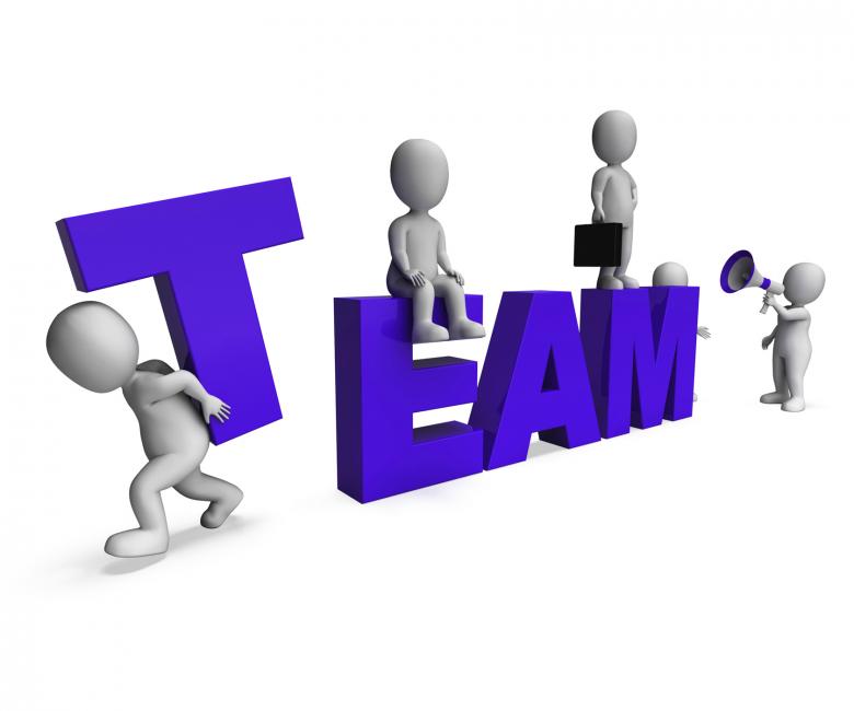 Free stock image of Team Showing 3d Characters Working Together With Synergy created by Stuart Miles