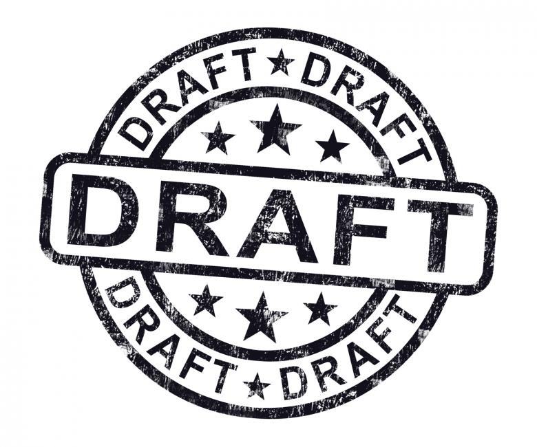 Free stock image of Draft Stamp Shows Outline Document Or Letter created by Stuart Miles