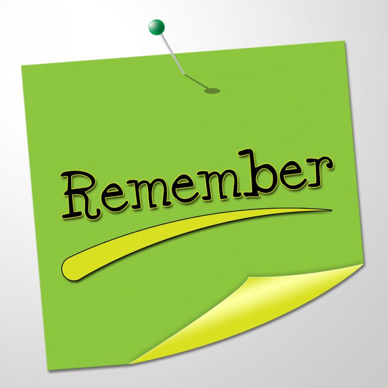 Free stock image of Remember Message Means Keep In Mind And Agenda created by Stuart Miles