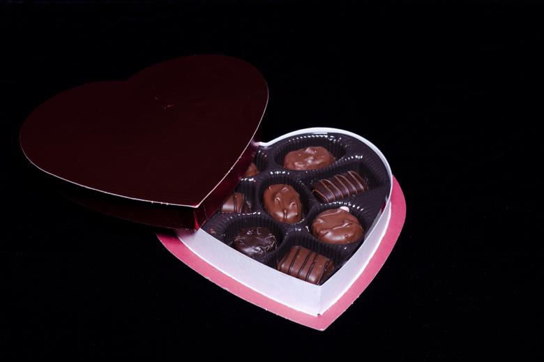 Free stock image of Heart shaped chocolate box created by Geoffrey Whiteway