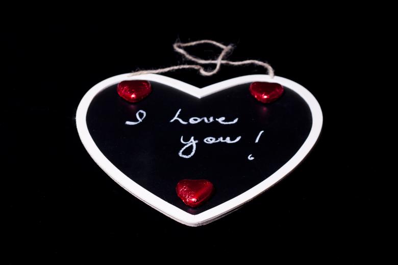 Free stock image of I Love You Chalkboard created by Geoffrey Whiteway