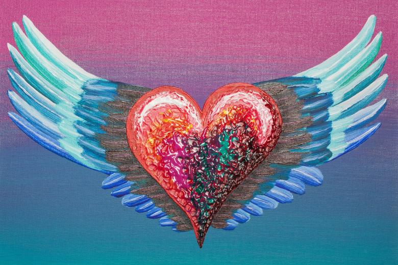 Free stock image of Heart Painting created by Pixabay