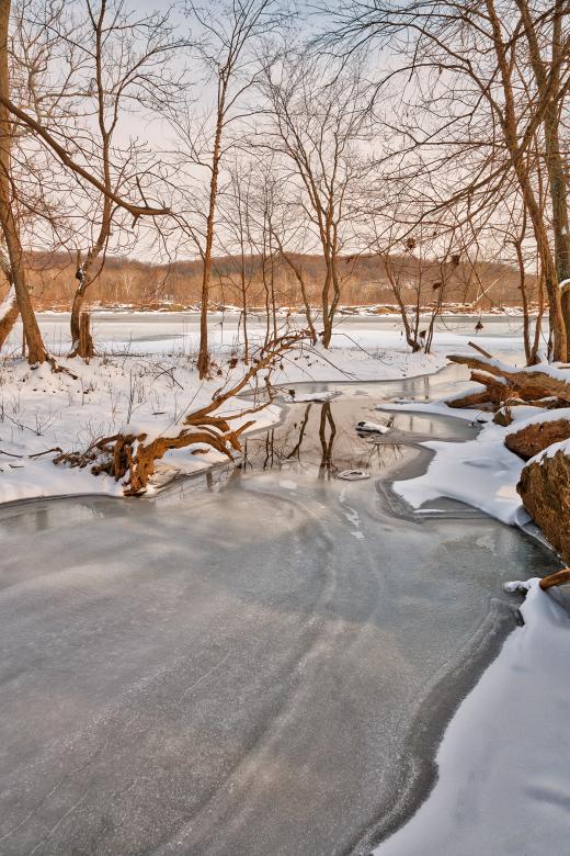 Free stock image of Great Falls Winter Stream - HDR created by Nicolas Raymond
