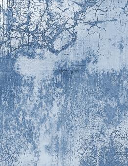 Blue Cracked Wall Texture - Free Stock Photo
