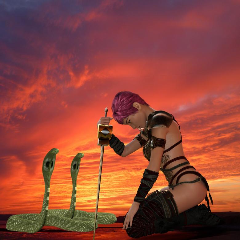 Free stock image of Warrior Fantasy Render created by bykst