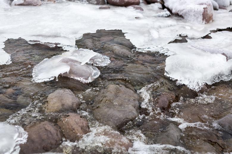 Free stock image of Ice in River created by Geoffrey Whiteway