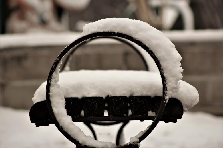 Free stock image of Bench in the Snow created by Joseph Vos