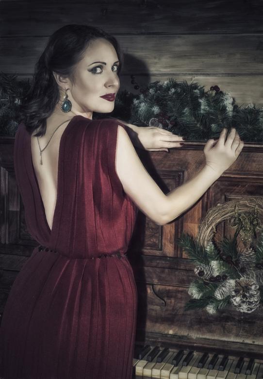 Free stock image of Girl in Red created by Pixabay