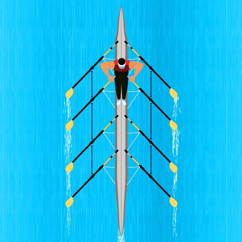 Free stock image of  Rower Racing to the Finish Line - Competitiveness created by Jack Moreh