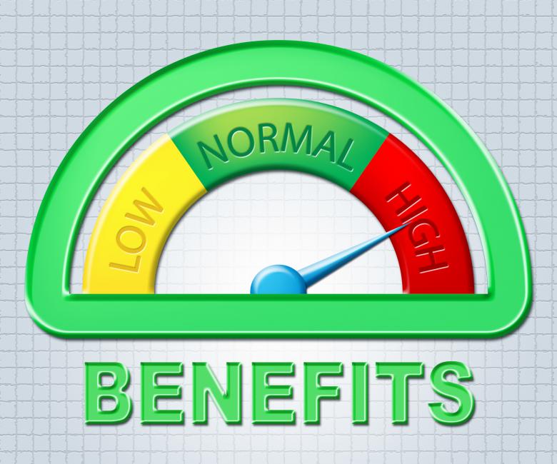Free stock image of High Benefits Represents Bonus Scale And Gauge created by Stuart Miles