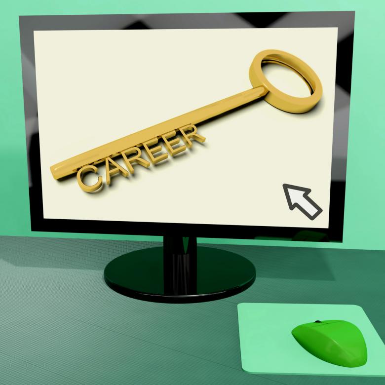 Free stock image of Career Key On Computer Shows Getting Employment Online created by Stuart Miles