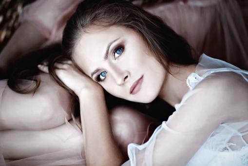 Lady in White - Free Stock Photo