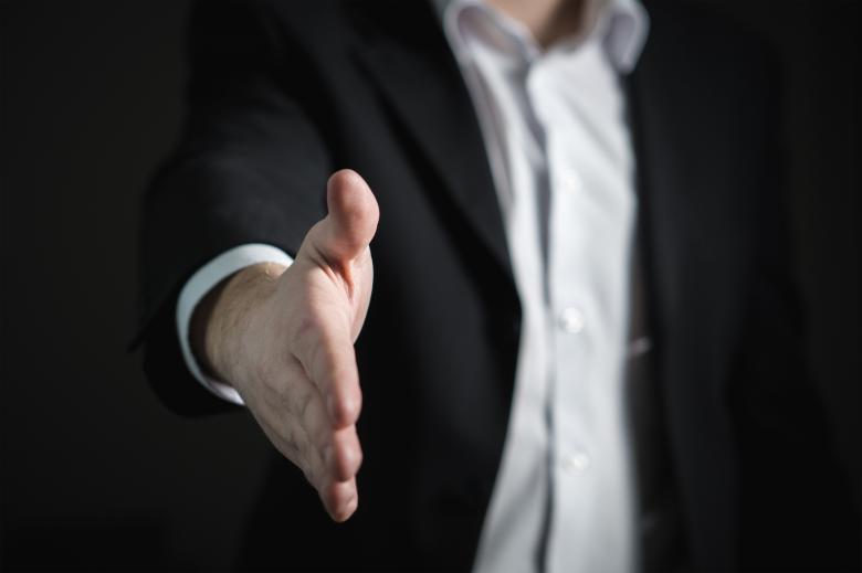 Free stock image of Hand Shake created by Pixabay