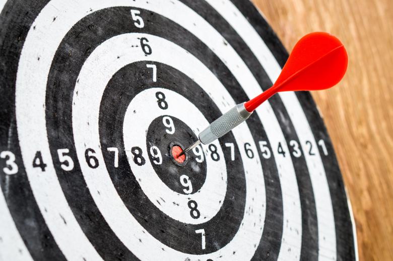 Free stock image of Target created by Pixabay