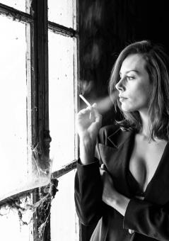 Beautiful Woman Smoking - Free Stock Photo