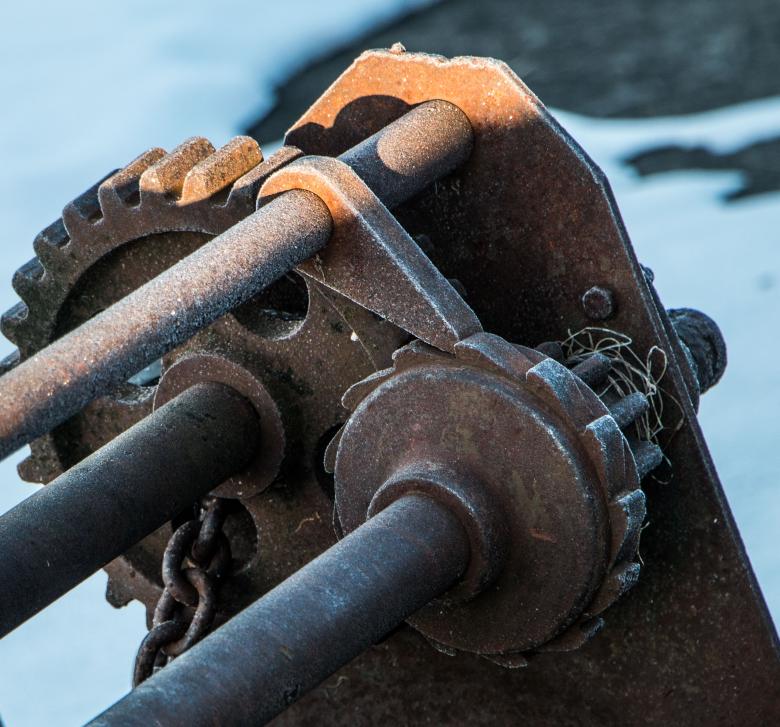 Free stock image of Rusty Winch in Winter created by Janis Urtans