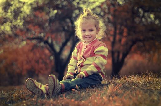 Free Stock Photo of Little Girl in the Park