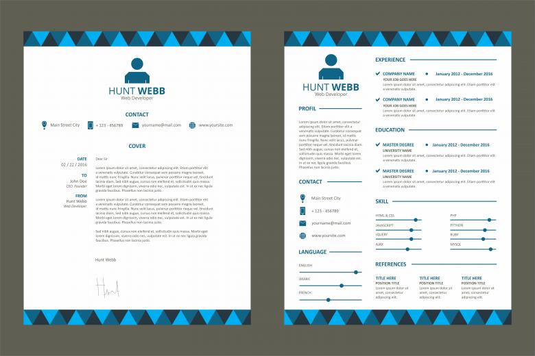 Free stock image of CV Resume Template created by Hendra