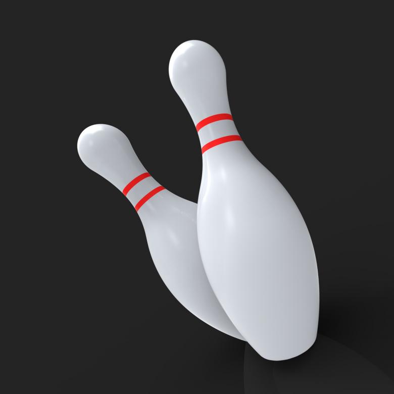 Free stock image of Bowling Pins Showing Skittles Game created by Stuart Miles