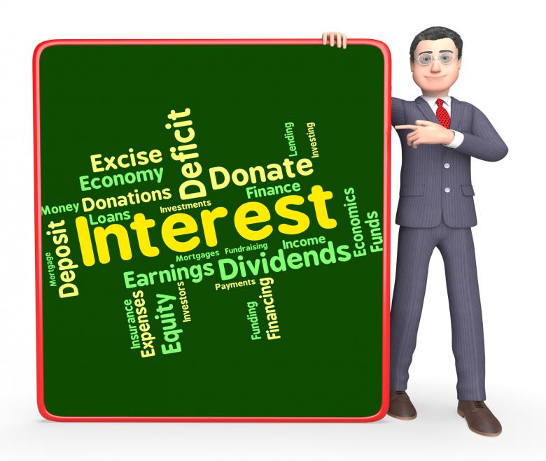 Free stock image of Interest Word Means Words Yield And Dividend created by Stuart Miles