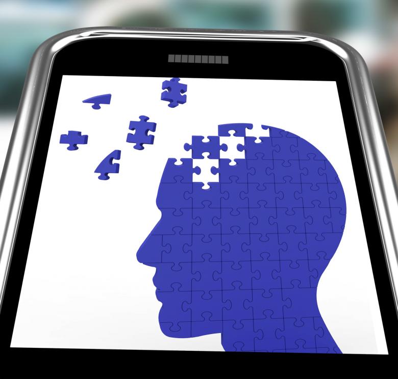 Free stock image of Head Puzzle On Smartphone Shows Smartness created by Stuart Miles