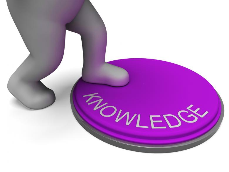 Free stock image of Knowledge Button Showing Learning And Intelligence created by Stuart Miles