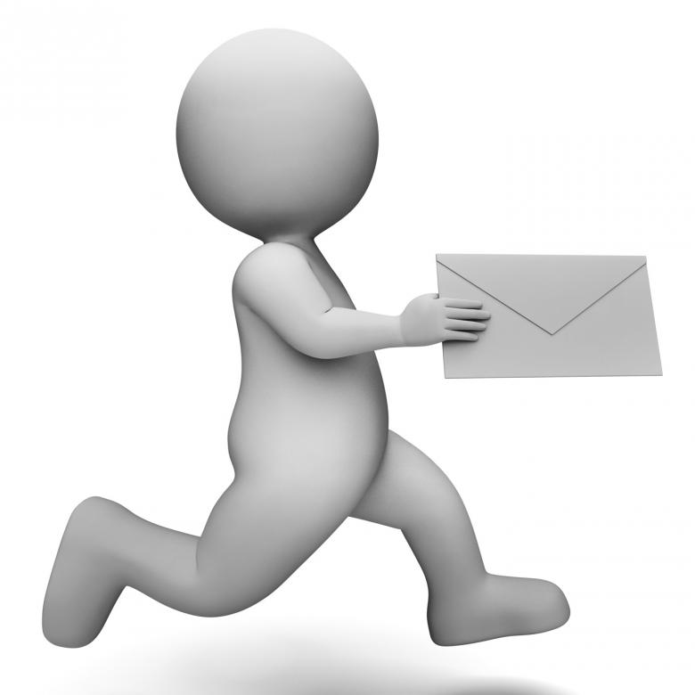 Free stock image of Email Message Represents Communicate Communication And Man 3d Renderin created by Stuart Miles