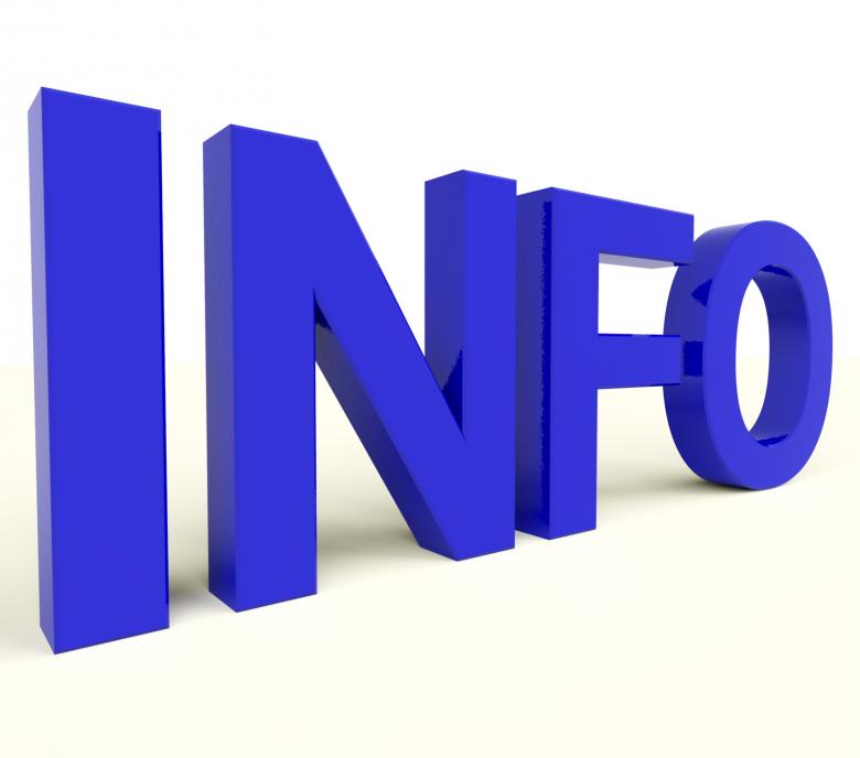 Free stock image of Info Blue Word Showing Information And Support created by Stuart Miles