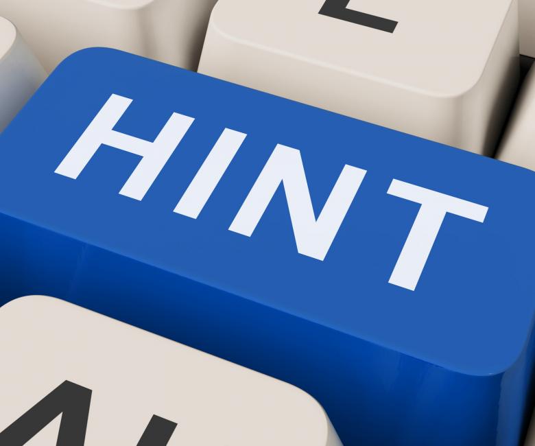 Free stock image of Hint Key Shows Tip Assistance And Advice created by Stuart Miles