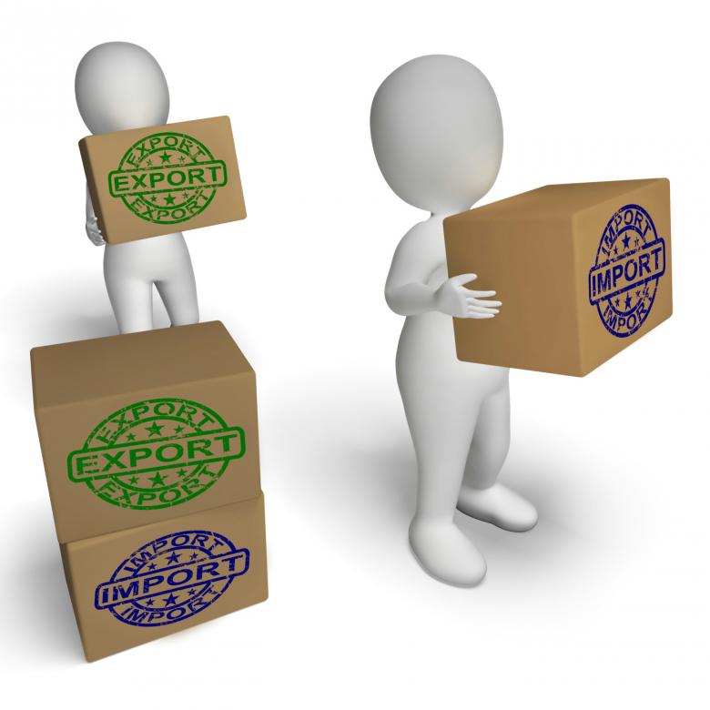 Free stock image of Import Export Boxes Show International Trade Importing And Exporting created by Stuart Miles