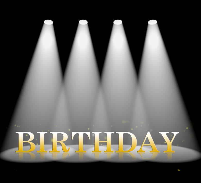 Free stock image of Birthday Spotlight Shows Happy Congratulating And Lights created by Stuart Miles