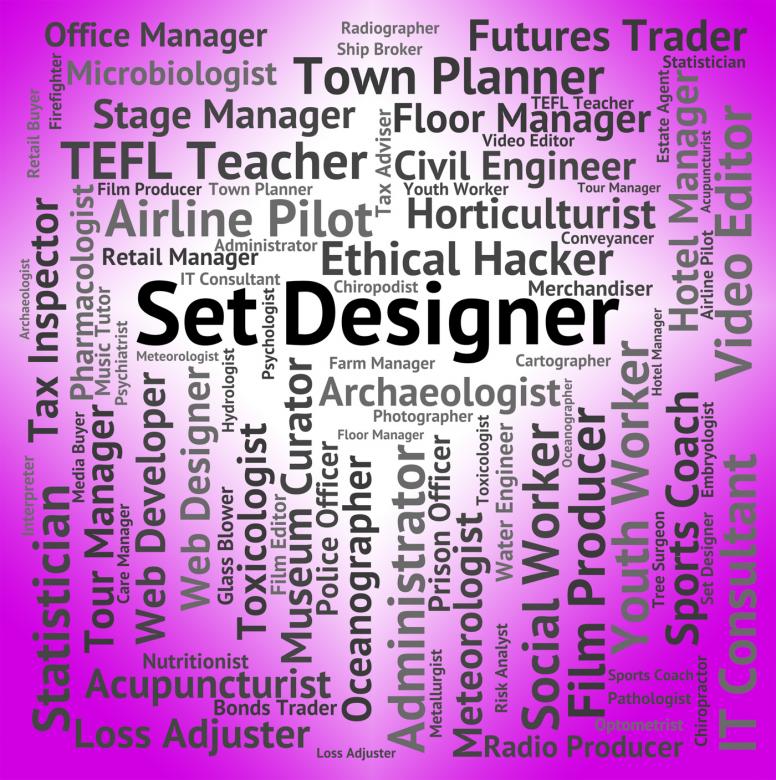 Free stock image of Set Designer Shows Designs Words And Employee created by Stuart Miles