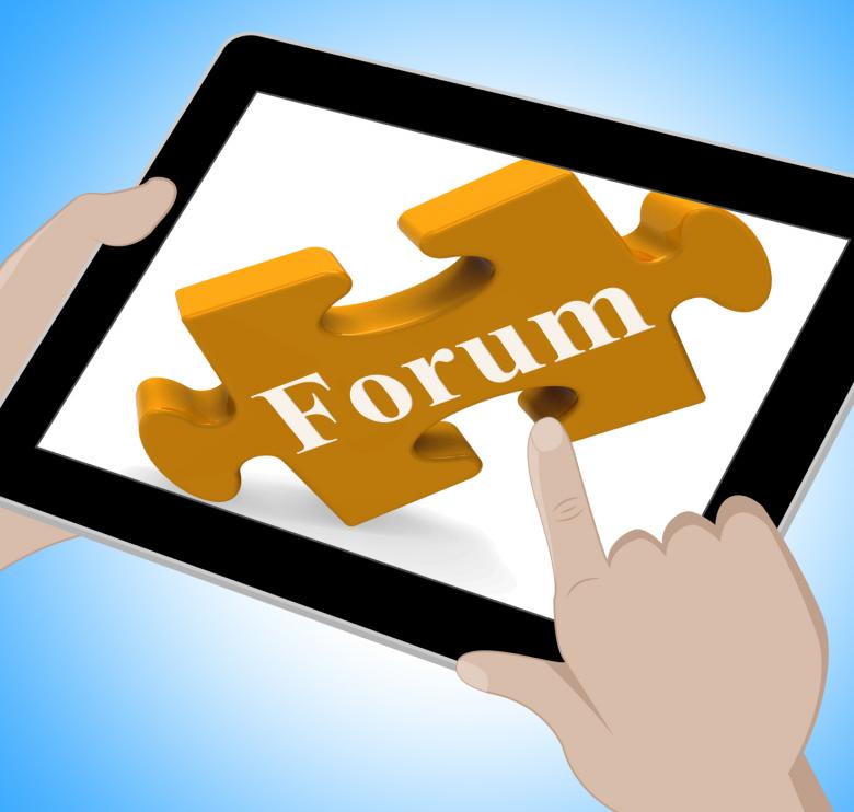 Free stock image of Forum Tablet Shows Internet Discussion And Exchanging Ideas created by Stuart Miles
