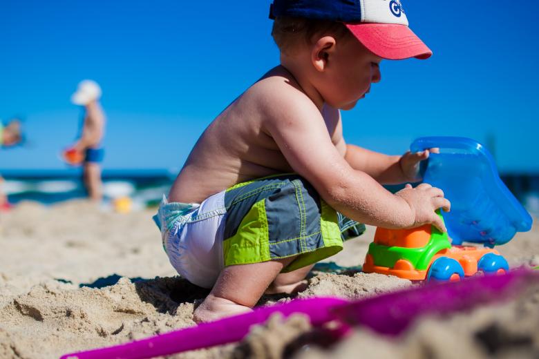 Free stock image of Little Boy on the Beach created by Pixabay